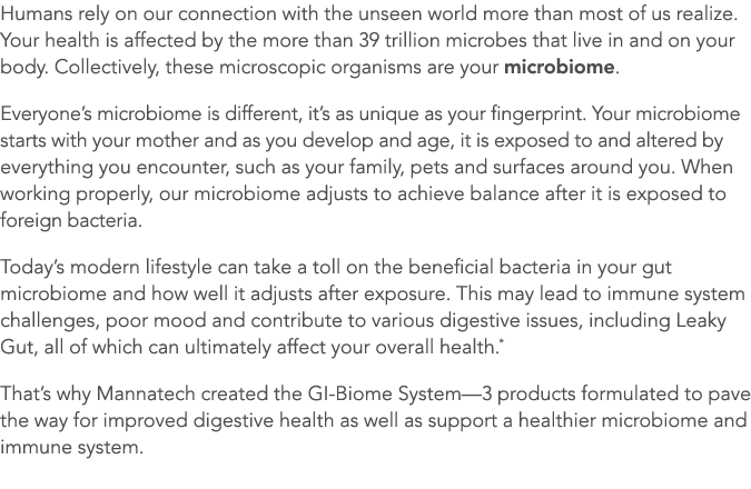 Humans rely on our connection with the unseen world more than most of us realize  Your health is affected by the more   