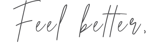 Feel better,