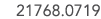 21768 0719