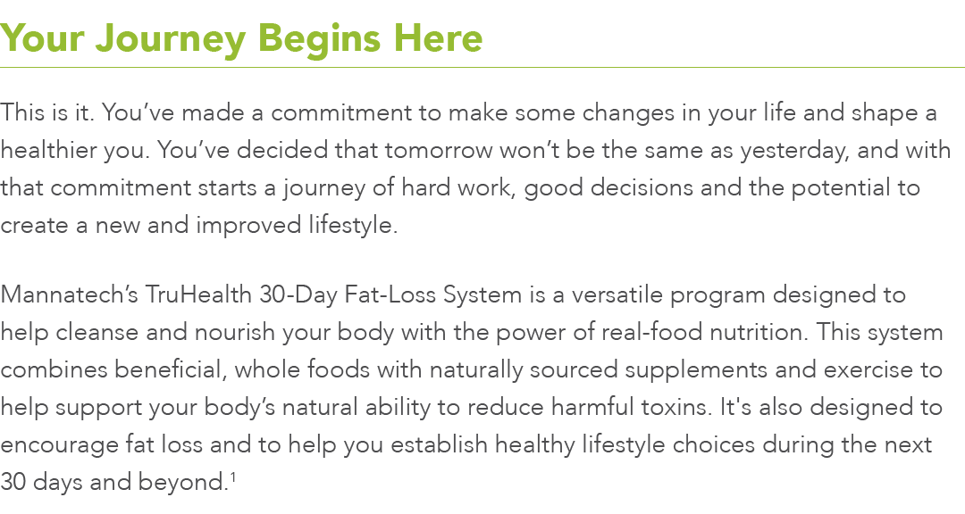 Your Journey Begins Here This is it  You ve made a commitment to make some changes in your life and shape a healthier   