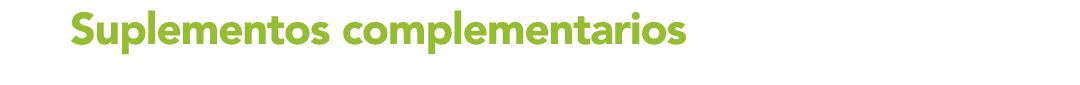  10 Suplementos complementarios