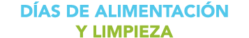 D AS DE ALIMENTACI N Y LIMPIEZA