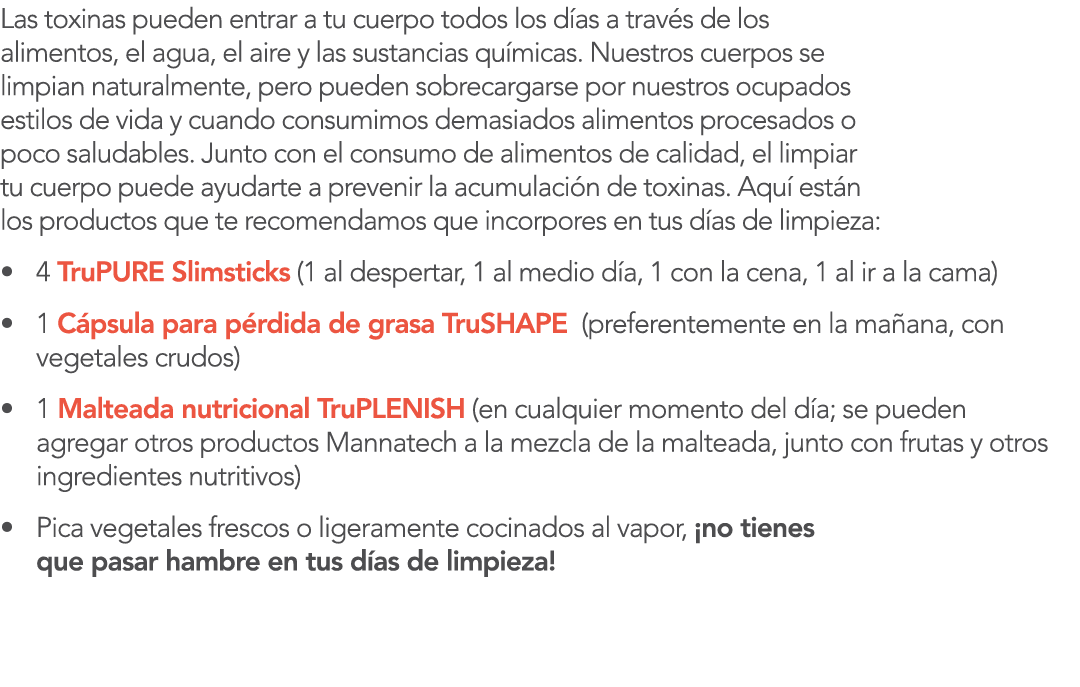 Las toxinas pueden entrar a tu cuerpo todos los d as a trav s de los alimentos, el agua, el aire y las sustancias qu    