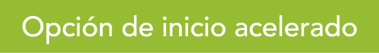 Opci n de inicio acelerado