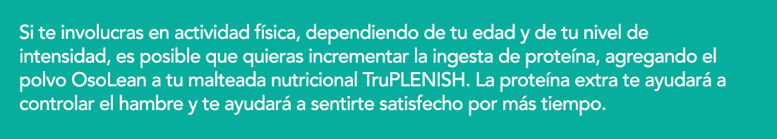 Si te involucras en actividad f sica, dependiendo de tu edad y de tu nivel de intensidad, es posible que quieras incr   